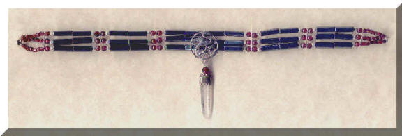 choker dragon pentagram hematite.JPG (382905 bytes)
